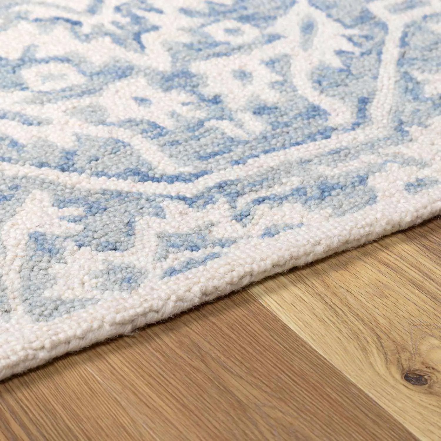 Gagebrook Blue Wool Area Rug by Boutique Rugs