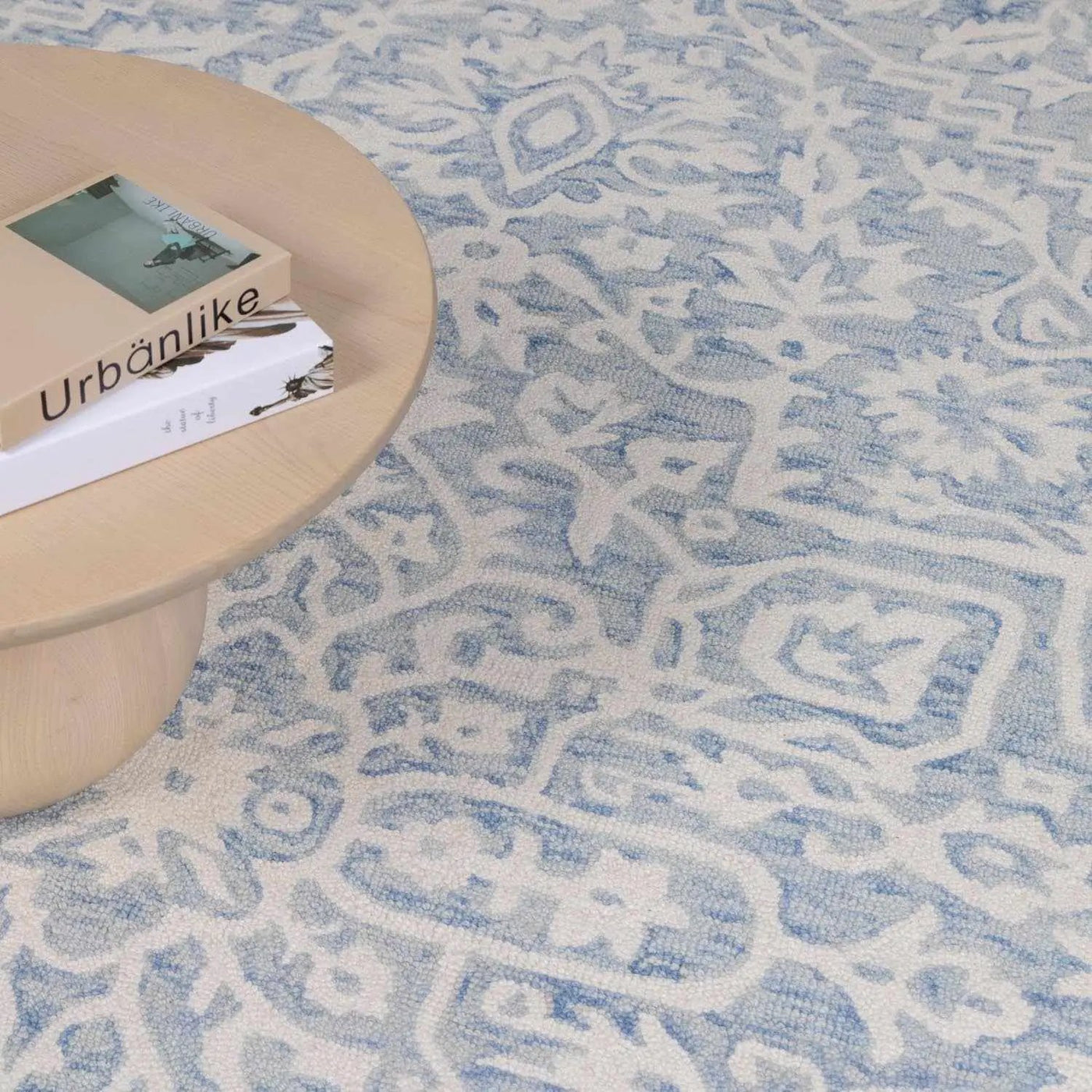 Gagebrook Blue Wool Area Rug by Boutique Rugs