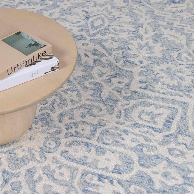 Gagebrook Blue Wool Area Rug by Boutique Rugs