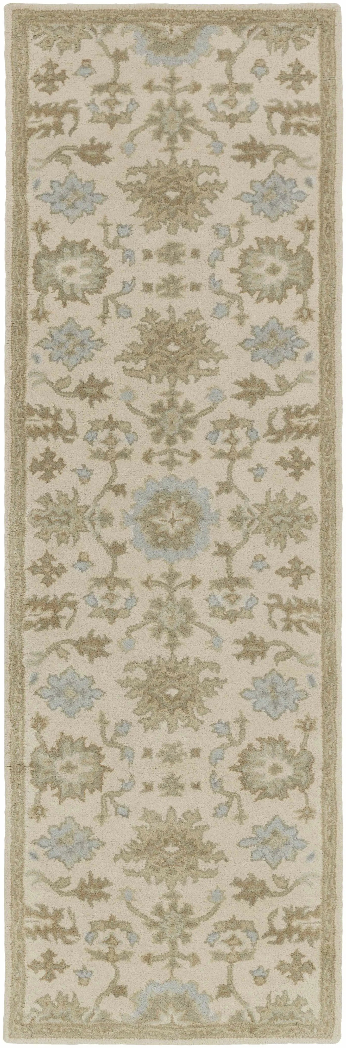 Hazen 1197 Hand Tufted Light Beige Wool Rug by Boutique Rugs