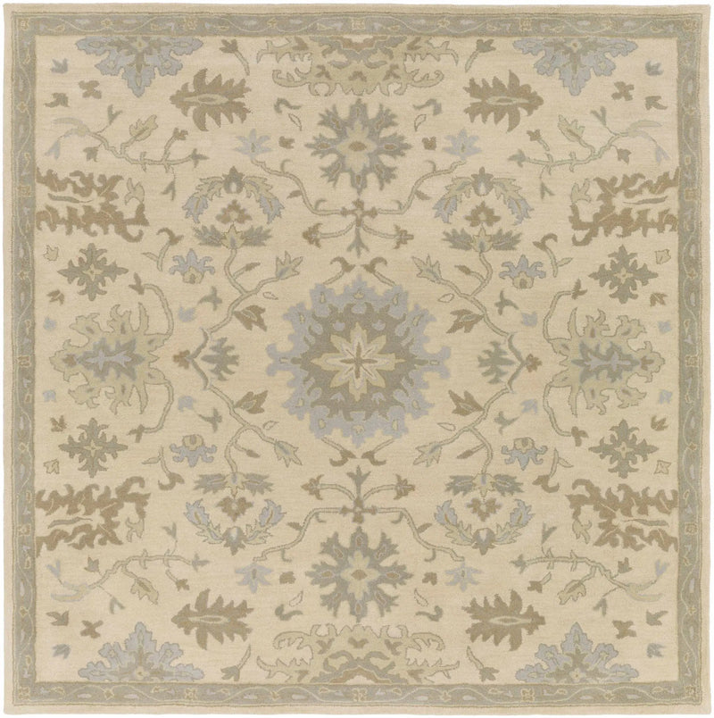 Hazen 1197 Hand Tufted Light Beige Wool Rug by Boutique Rugs