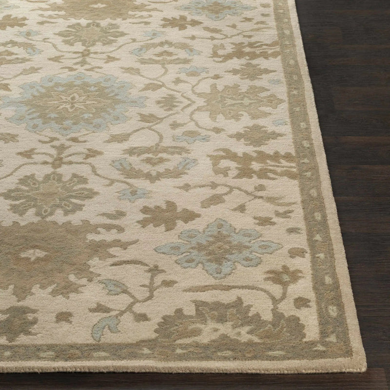 Hazen 1197 Hand Tufted Light Beige Wool Rug by Boutique Rugs