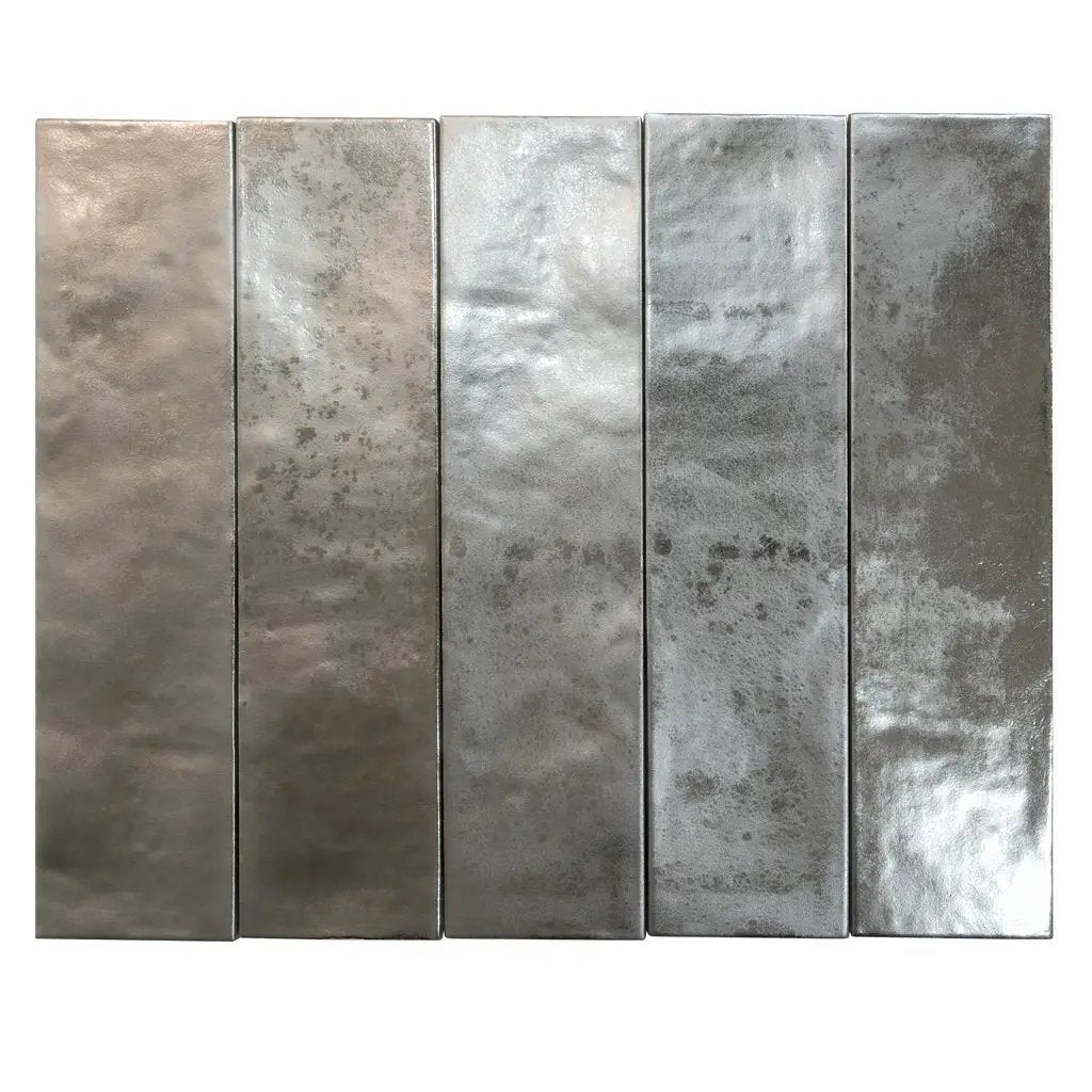 Deep Gray 2.5x10 Matte Ceramic Subway Tile (30 pack, 5.06 sq ft/case) by Apollo Tile