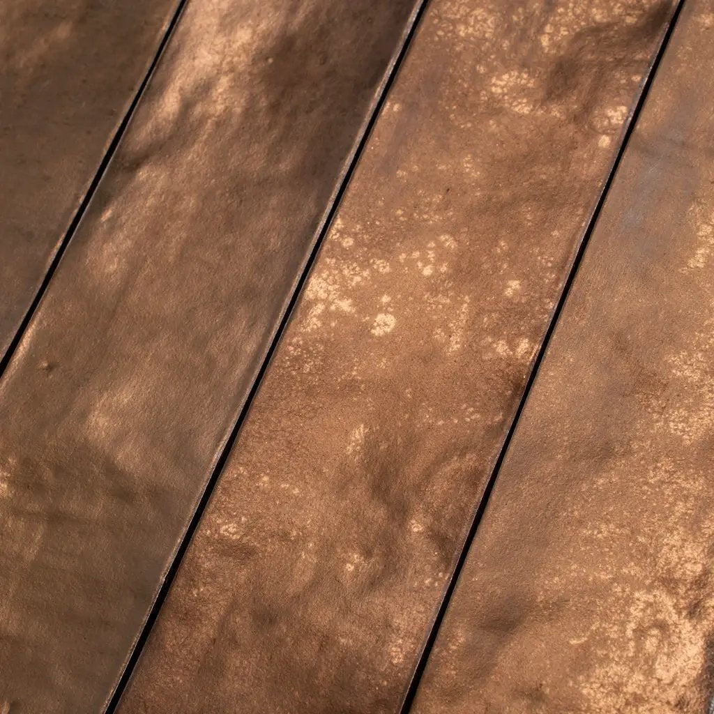 Bronze 2.5x10 Matte Ceramic Subway Tile (30 pack, 5.06 sq ft/case) by Apollo Tile