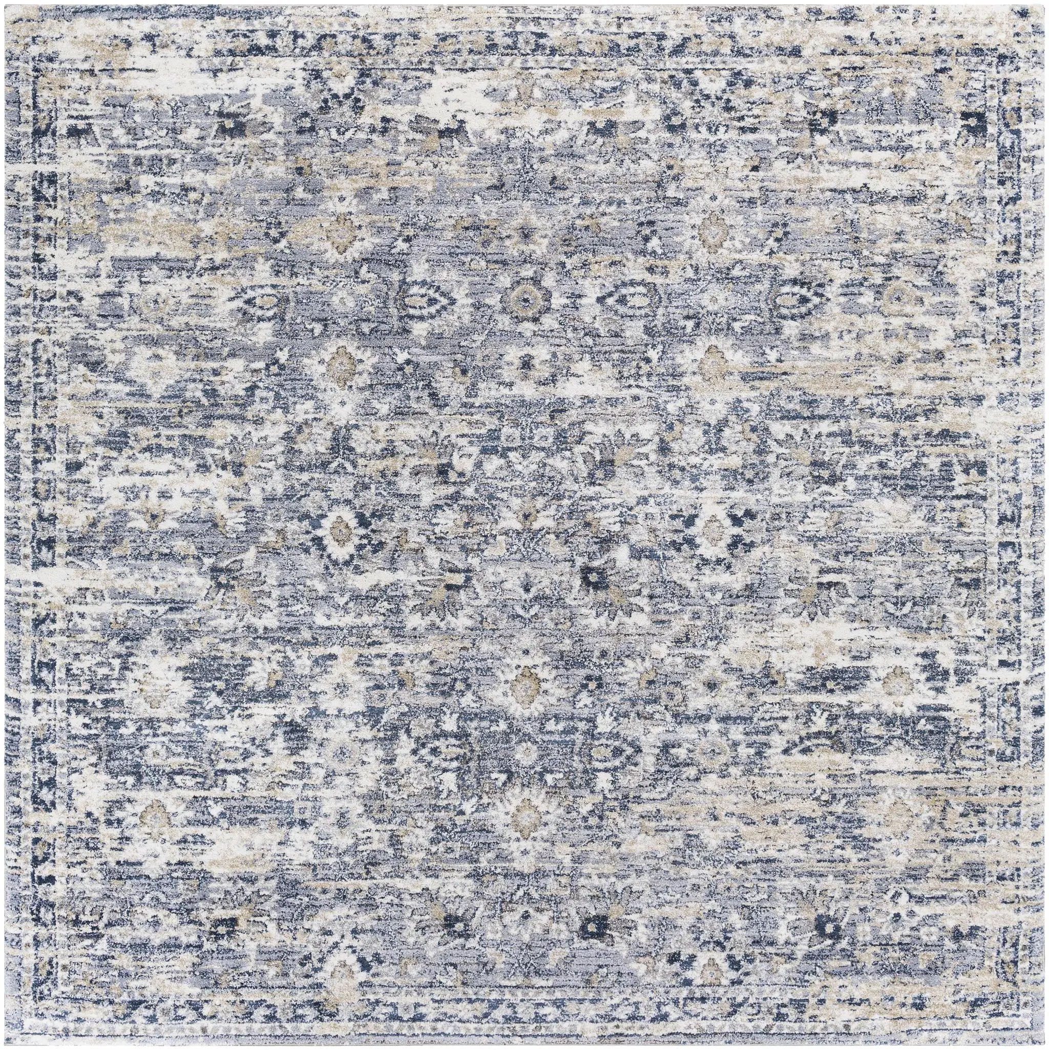 Talihina Denim Damask Area Rug by Boutique Rugs