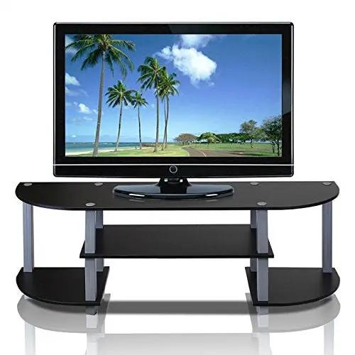 Contemporary Grey and Black TV Stand - Fits up to 42-inch TV by HomePacific
