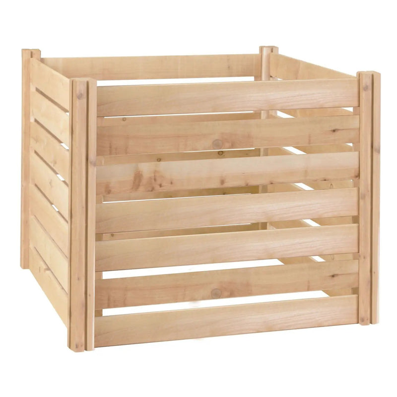 Outdoor 174-Gallon Wooden Compost Bin made from Eco-Friendly Cedar Wood by HomePacific