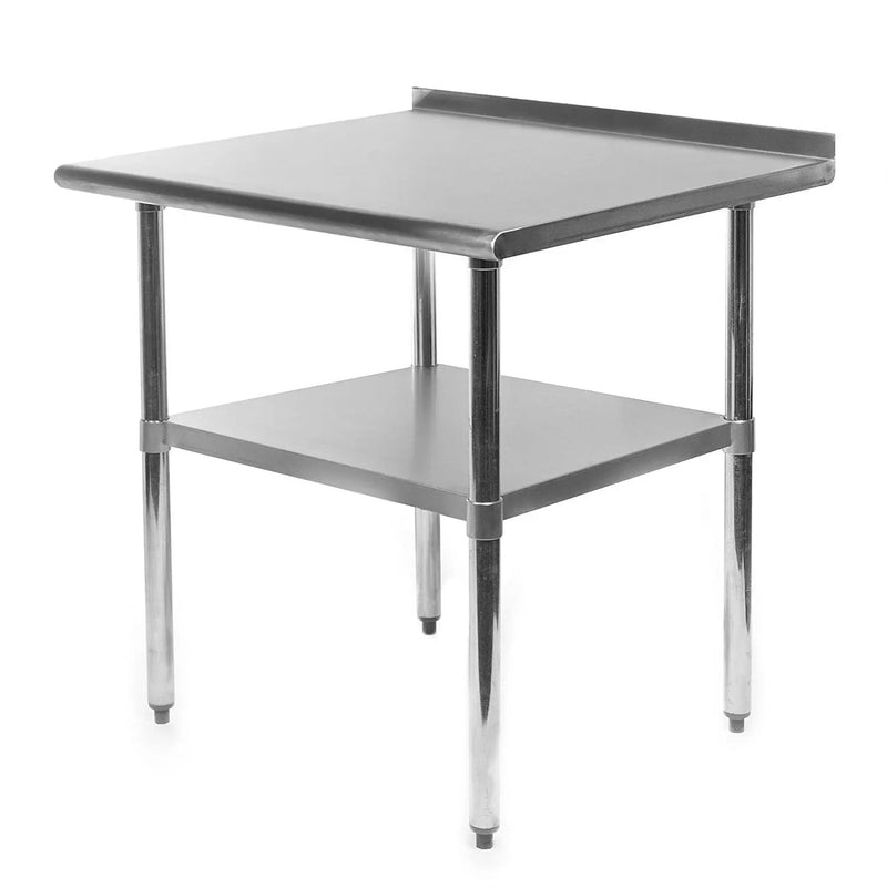 Heavy Duty 30 x 24 inch Stainless Steel Restaurant Kitchen Prep Work Table with Backsplash by HomePacific