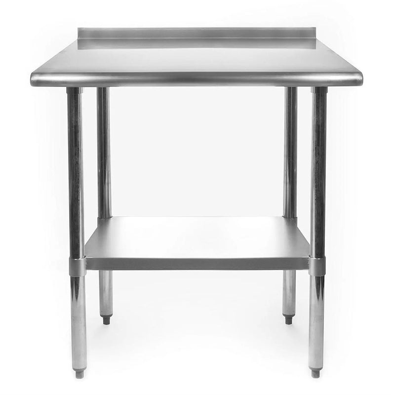Heavy Duty 30 x 24 inch Stainless Steel Restaurant Kitchen Prep Work Table with Backsplash by HomePacific