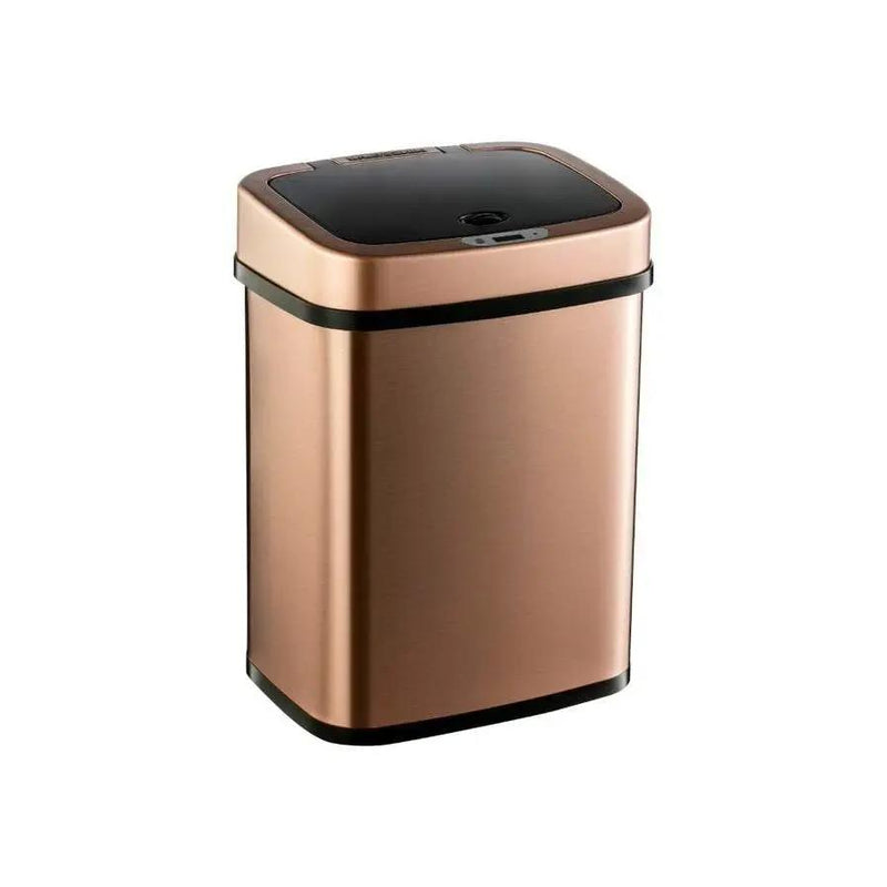 3-Gallon Motion Sensor Touchless Stainless Steel Trash Can in Copper Gold Finish by HomePacific