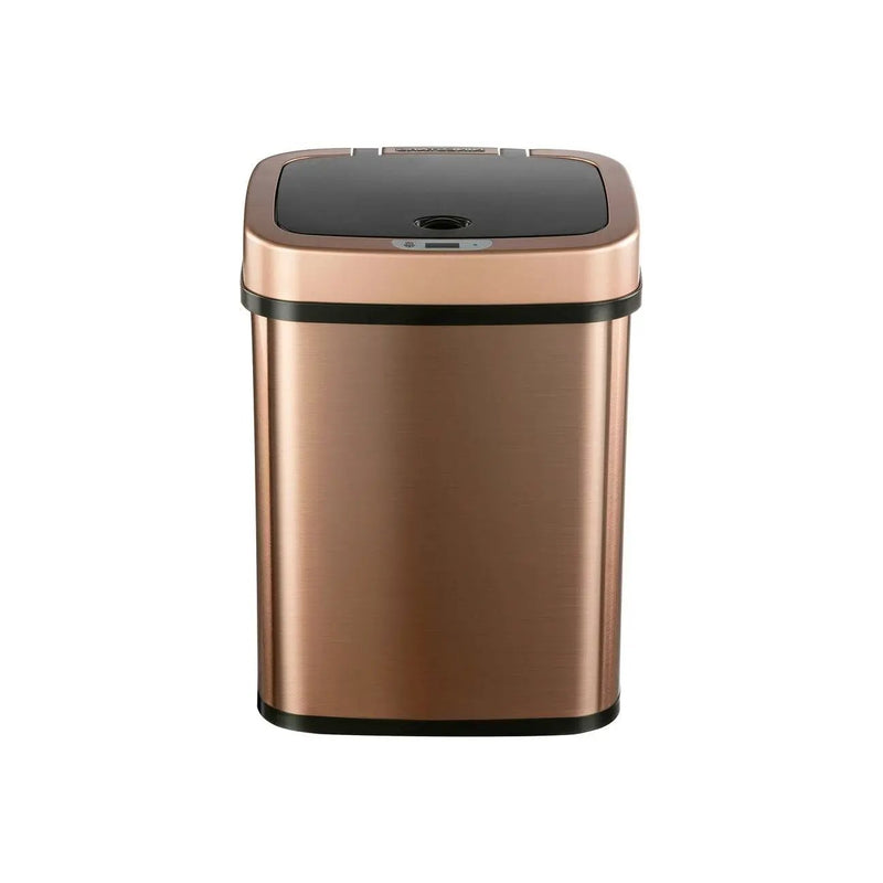 3-Gallon Motion Sensor Touchless Stainless Steel Trash Can in Copper Gold Finish by HomePacific