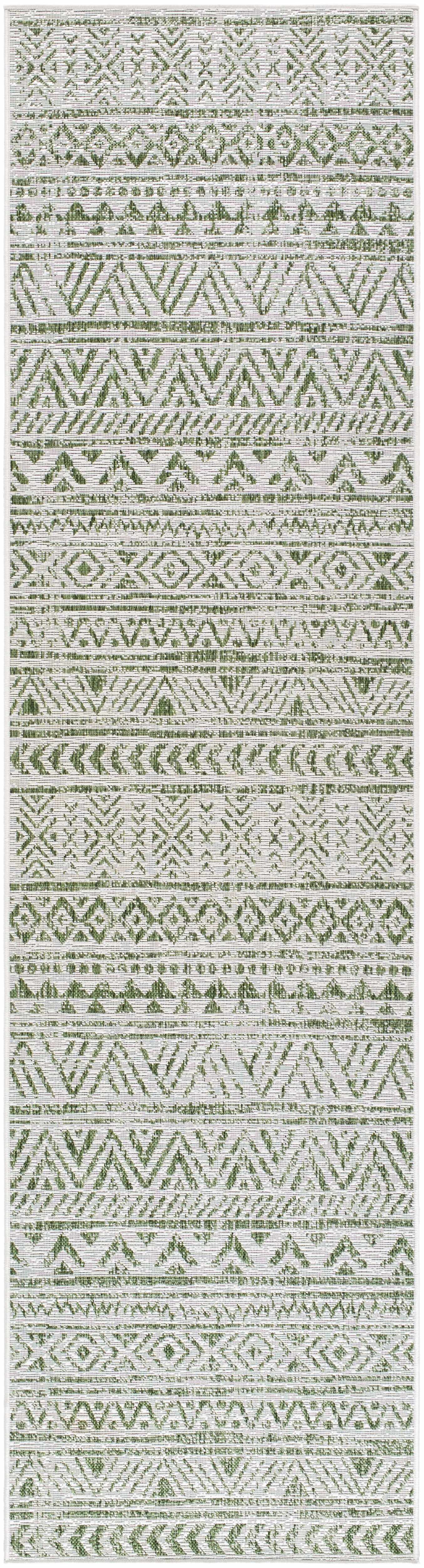 Novato Olive All Over Pattern Performance Outdoor Rug by Boutique Rugs
