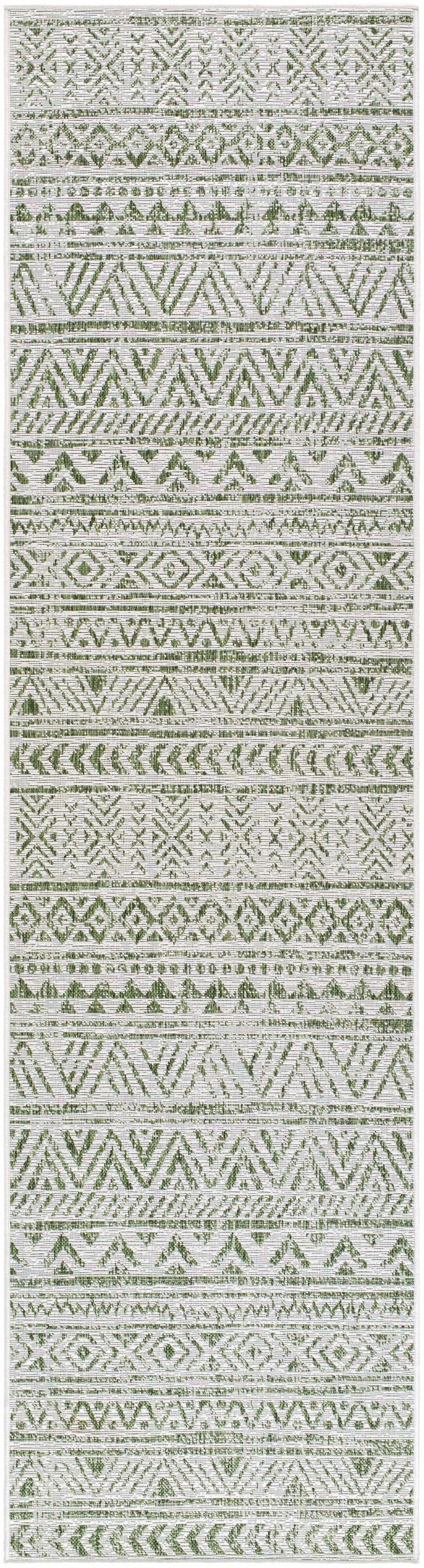 Novato Olive All Over Pattern Performance Outdoor Rug by Boutique Rugs