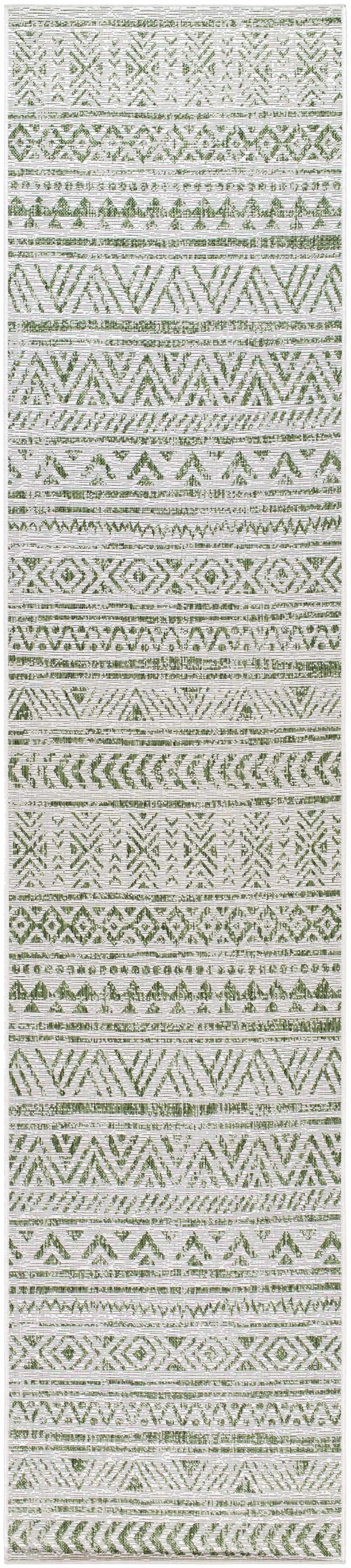 Novato Olive All Over Pattern Performance Outdoor Rug by Boutique Rugs