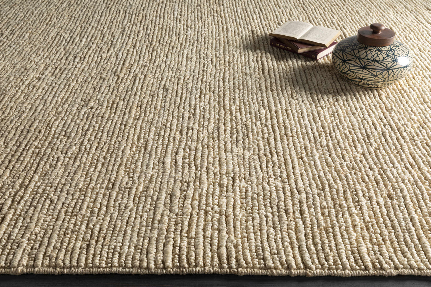 Glover Bleached Braided Jute Carpet by Boutique Rugs