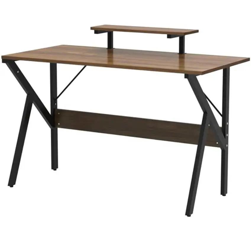 Modern 47-inch Home Office Laptop Computer Desk with Moveable Top Shelf by HomePacific