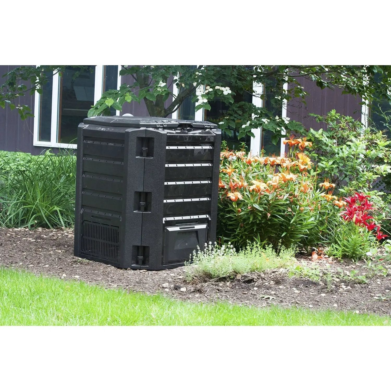 Black Composter 100-Gallon Compost Bin for Home Composting by HomePacific