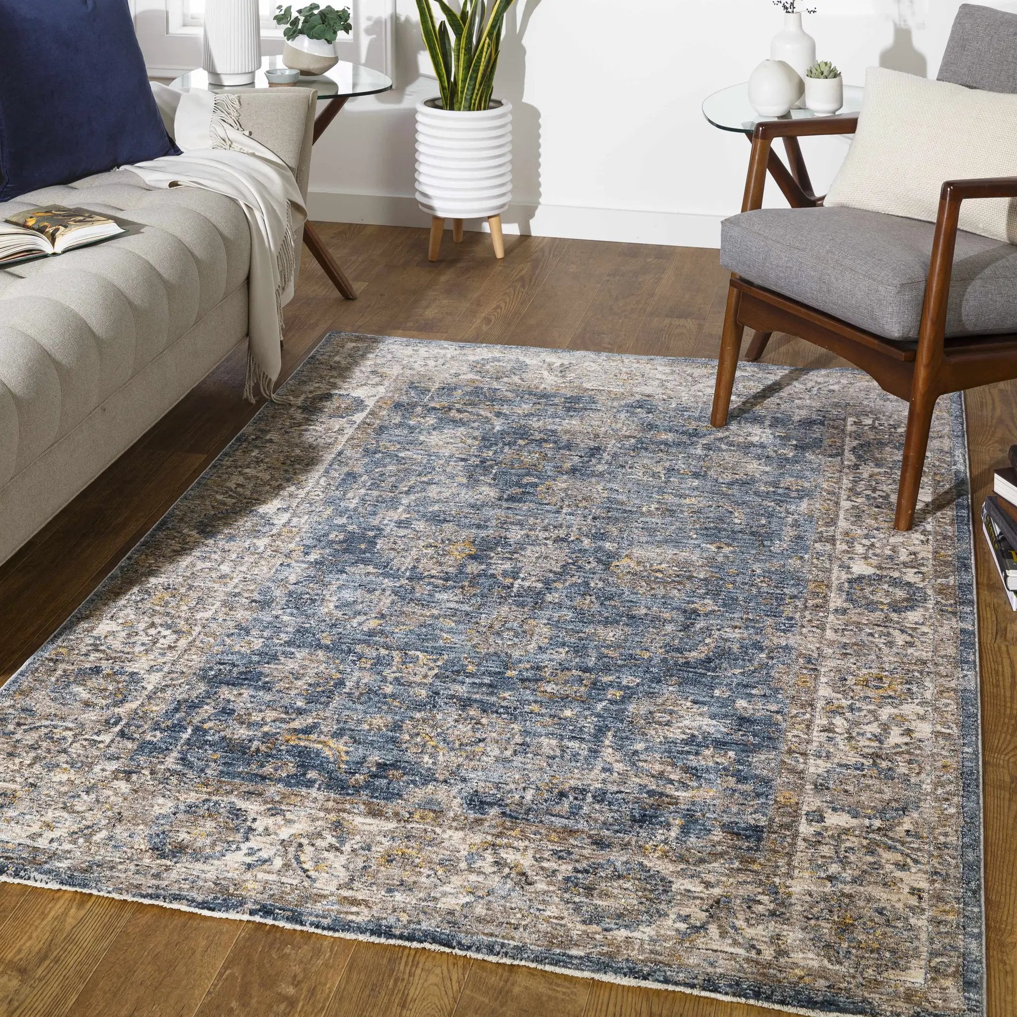 Gimli Oriental Blue Area Rug by Boutique Rugs