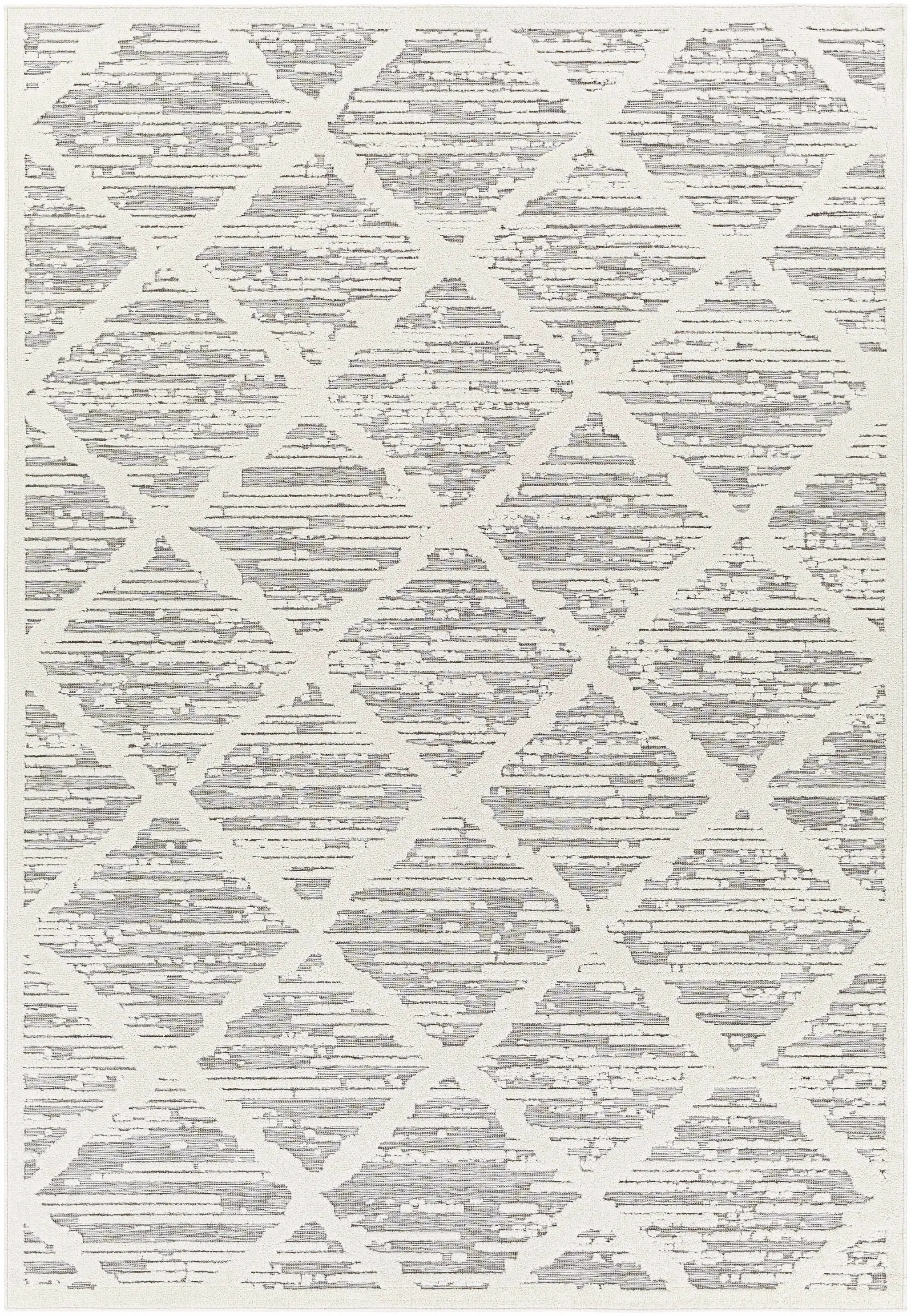 Gambang 3D Trellis Outdoor Area Rug - Clearance by Boutique Rugs