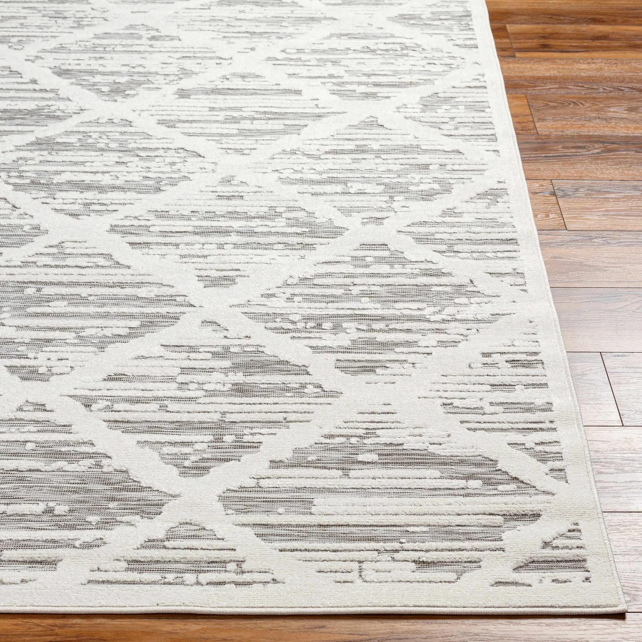 Gambang 3D Trellis Outdoor Area Rug - Clearance by Boutique Rugs