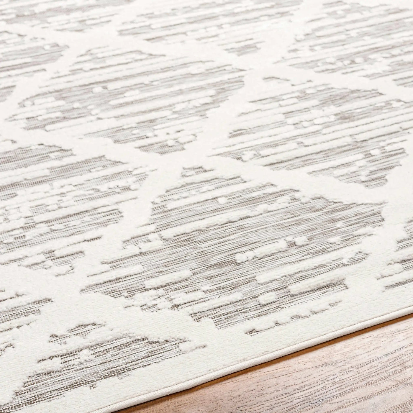 Gambang 3D Trellis Outdoor Area Rug - Clearance by Boutique Rugs