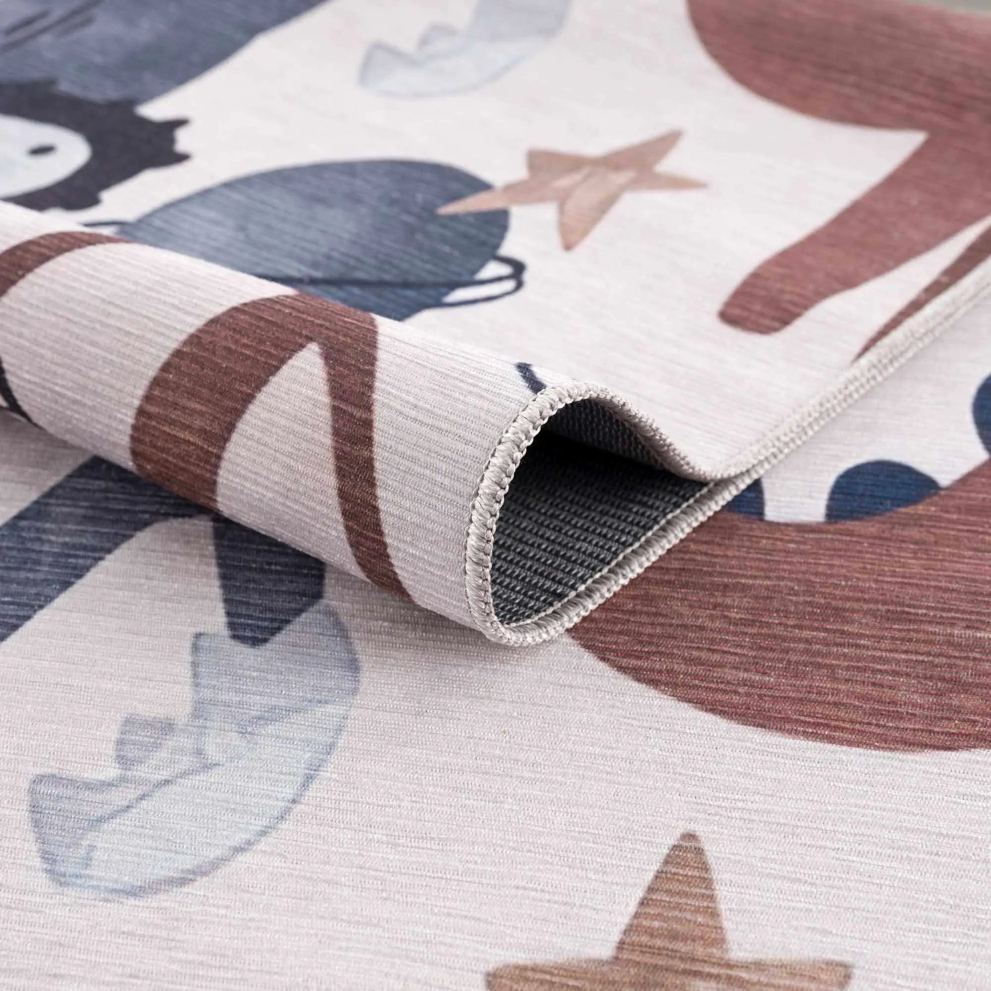 Libra Rainbow Kids Washable Area Rug - Clearance by Boutique Rugs