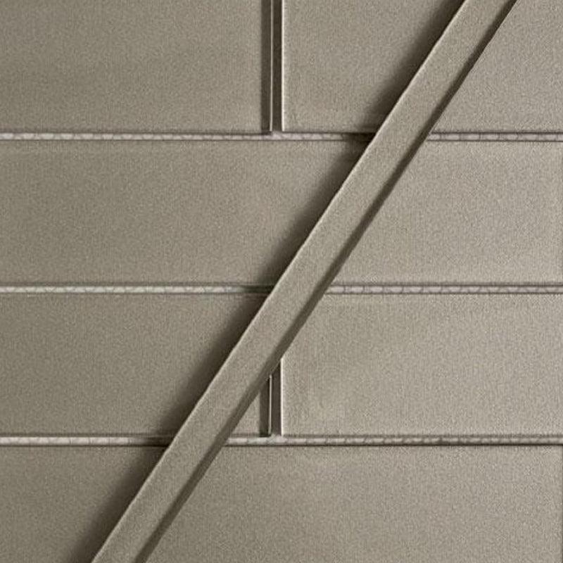 Ash Gray 0.5x12 Glossy Glass Pencil Tile Trim (10 pack, 0.5 sq ft/case), photo 4 of 5