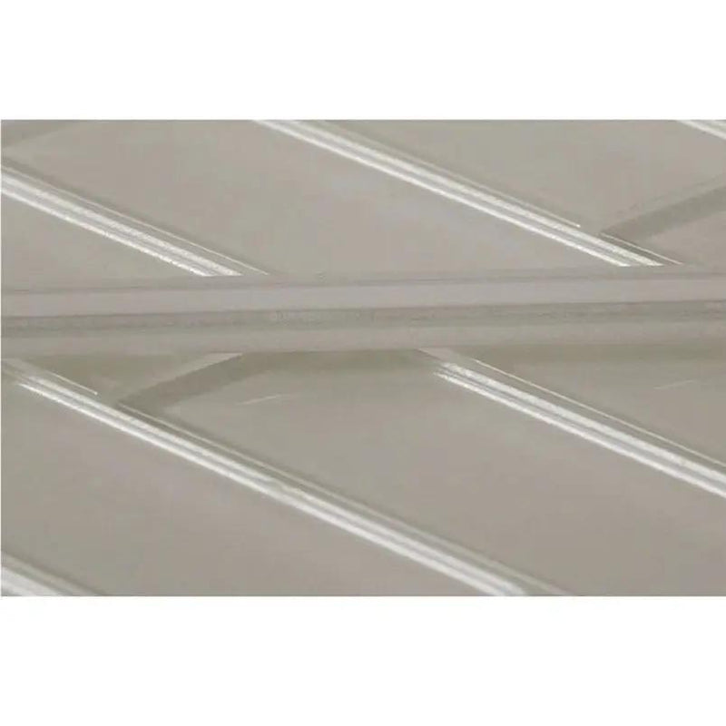 Snow White 0.5x12 Glossy Glass Pencil Tile Trim (10 pack, 0.5 sq ft/case) by Apollo Tile