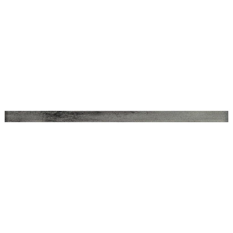 Dark Gray 0.5x12 Glossy Glass Flat Pencil Tile Trim (10 pack, 0.5 sq ft/case)