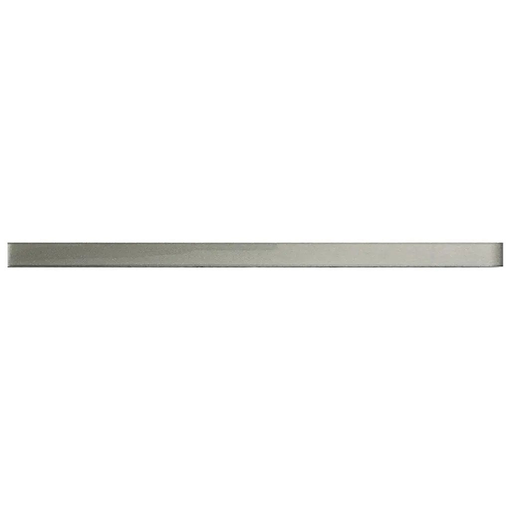 Stone Gray 0.5x12 Glossy Glass Pencil Tile Trim (10 pack, 0.5 sq ft/case) by Apollo Tile