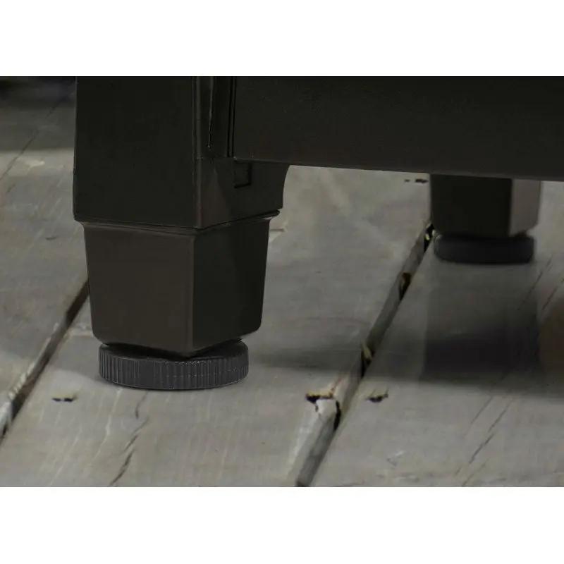 Outdoor Grill Party Caster Bar Serving Cart with Storage Dark Brown by HomePacific