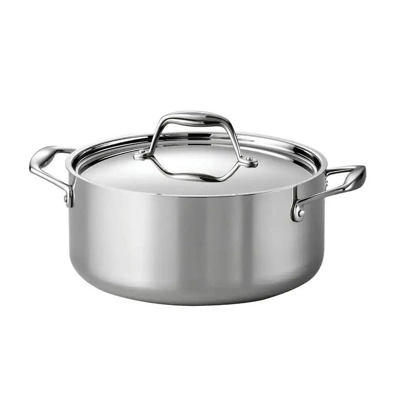 Stainless Steel Tri-Ply Clad 5-Quart Dutch Oven with Lid by HomePacific