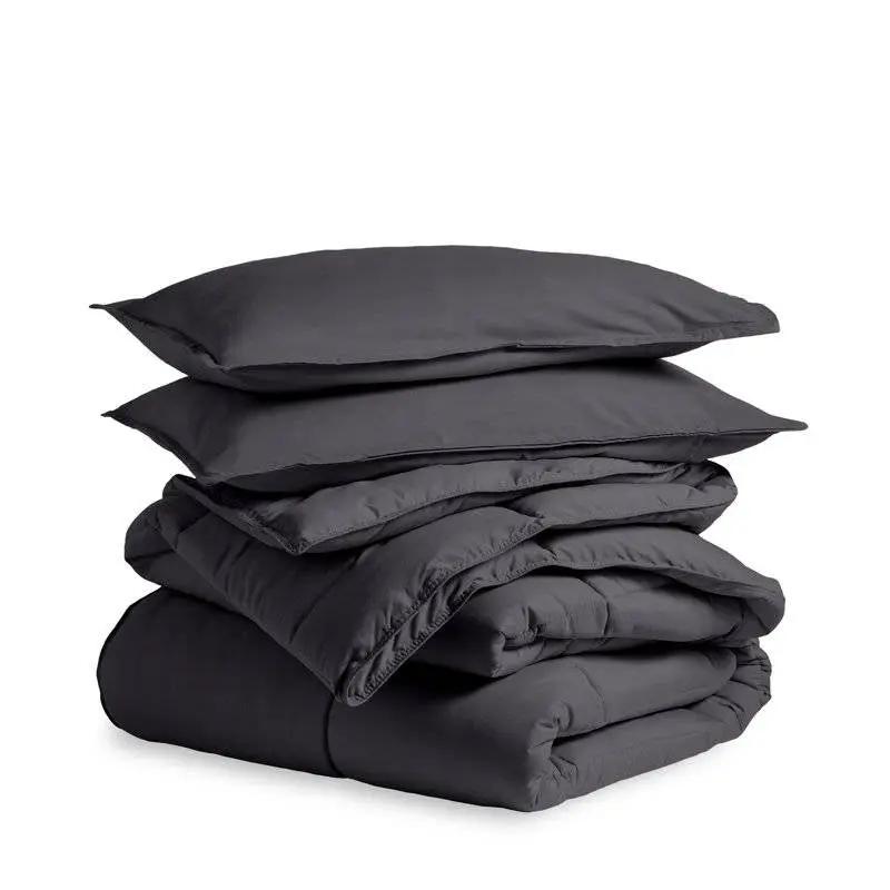 Full/Double Size All Season Super Soft Down Alternative Comforter Set Grey by HomePacific