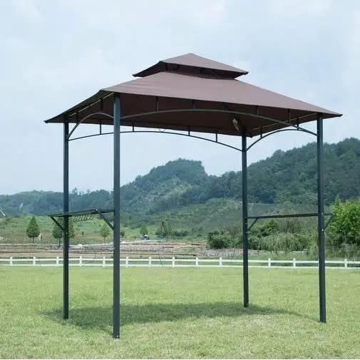 8-Ft x 5-Ft Steel Frame Outdoor Grill Gazebo with Vented Canopy by HomePacific