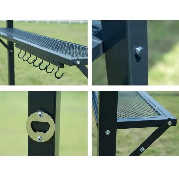8-Ft x 5-Ft Steel Frame Outdoor Grill Gazebo with Vented Canopy by HomePacific