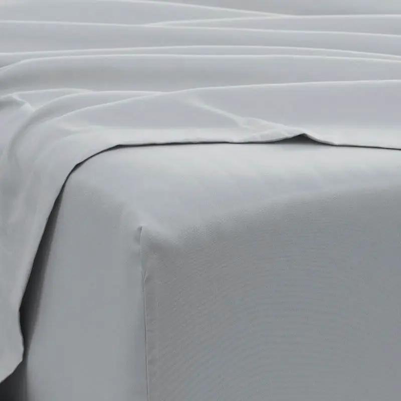 King size Grey 6 Piece Wrinkle Resistant Microfiber Polyester Sheet Set by HomePacific