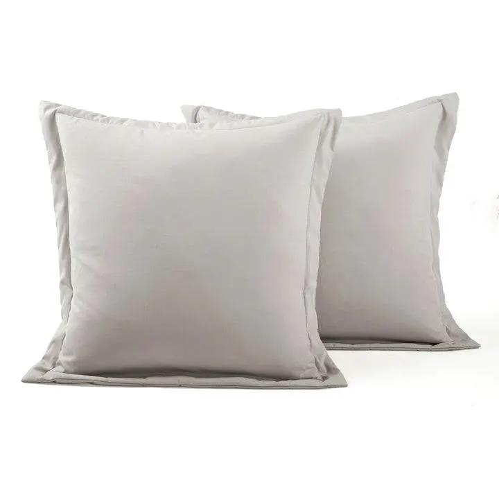 Full/Queen French Country Grey 5-Piece Lightweight Comforter Set w/ Lace Trim by HomePacific