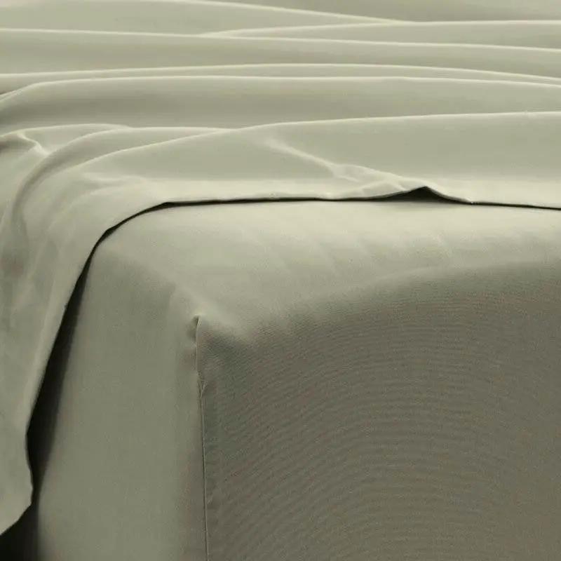 Queen Size Sage 6 PCS Soft Wrinkle Resistant Microfiber Polyester Sheet Set by HomePacific