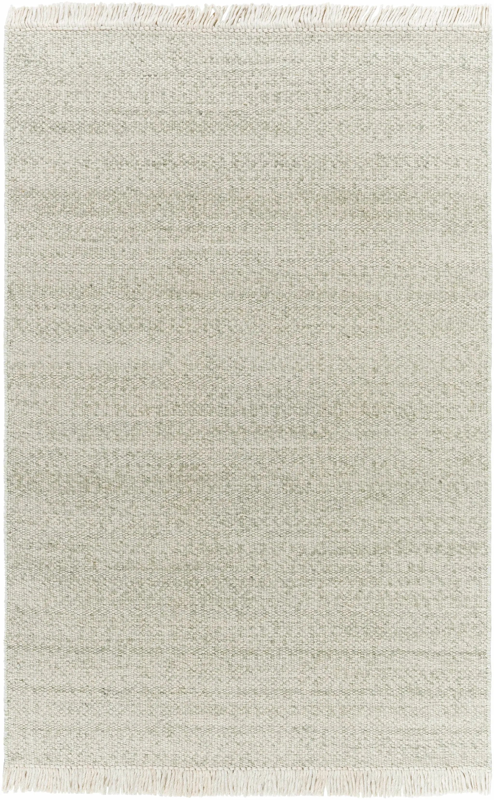Sorell Sage Textured Weave Cottage Farmhouse Wool Handmade Area Rug - Clearance by Boutique Rugs