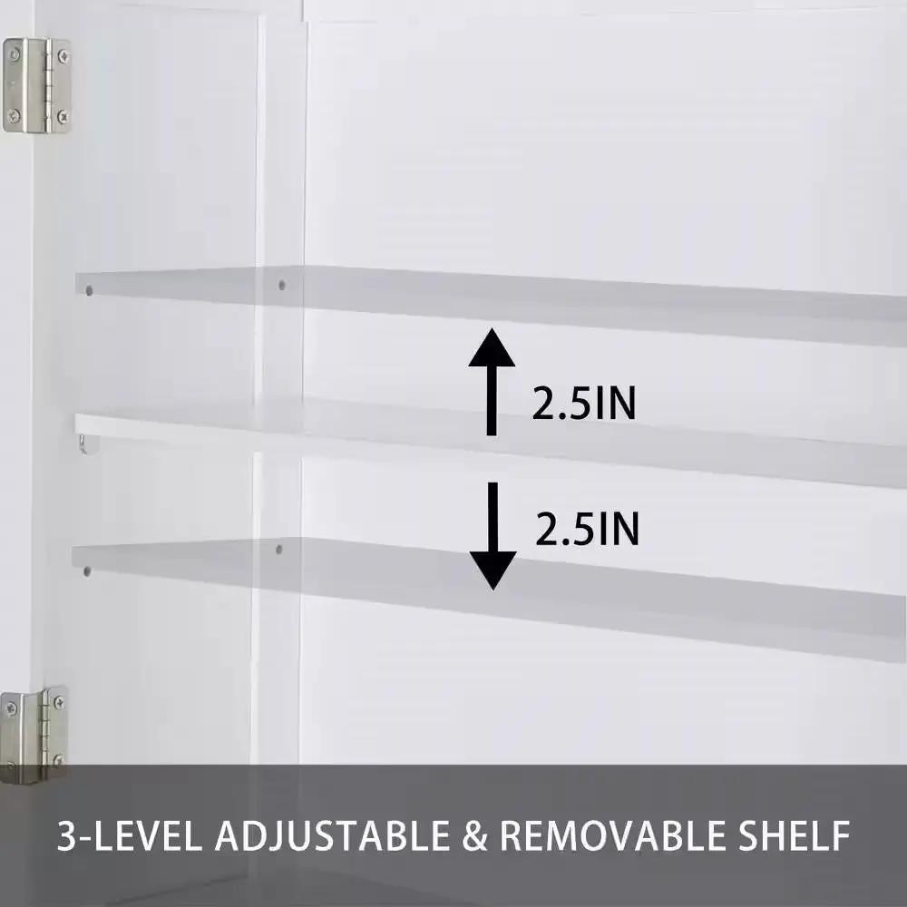 Over the Toilet Bathroom Storage Cabinet Shelving Unit in Grey Wood Finish by HomePacific