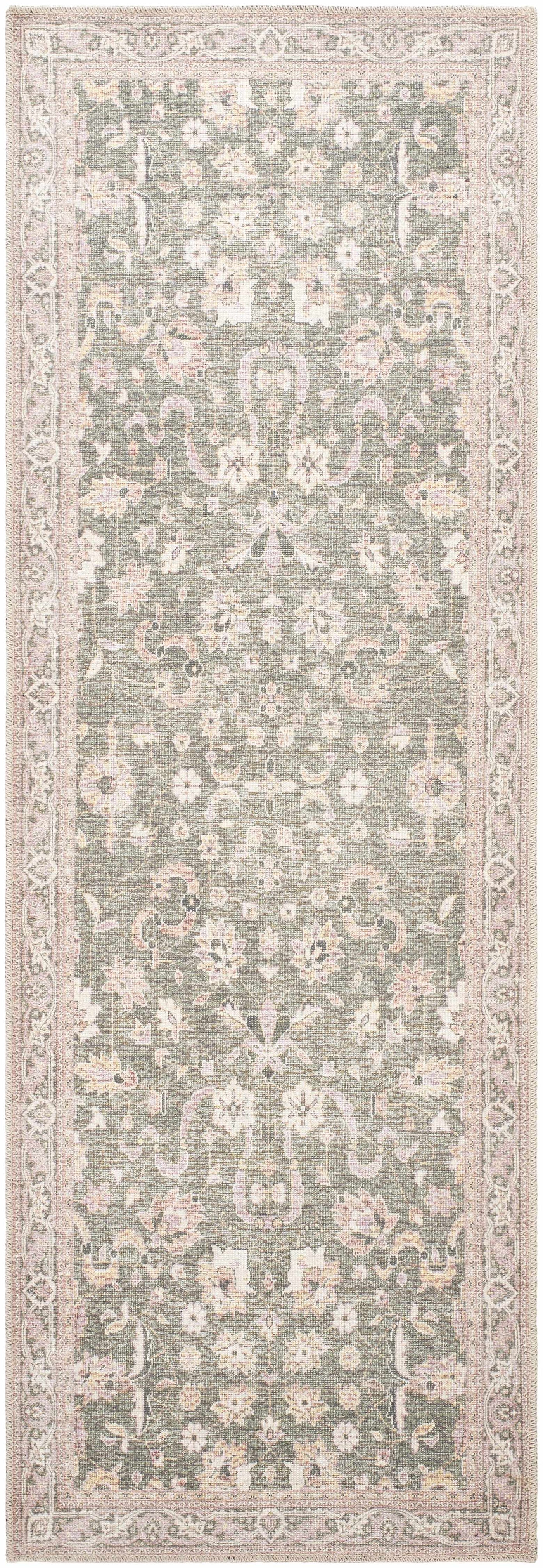 Alyson Vintage Flat Pile Washable Rug by Boutique Rugs
