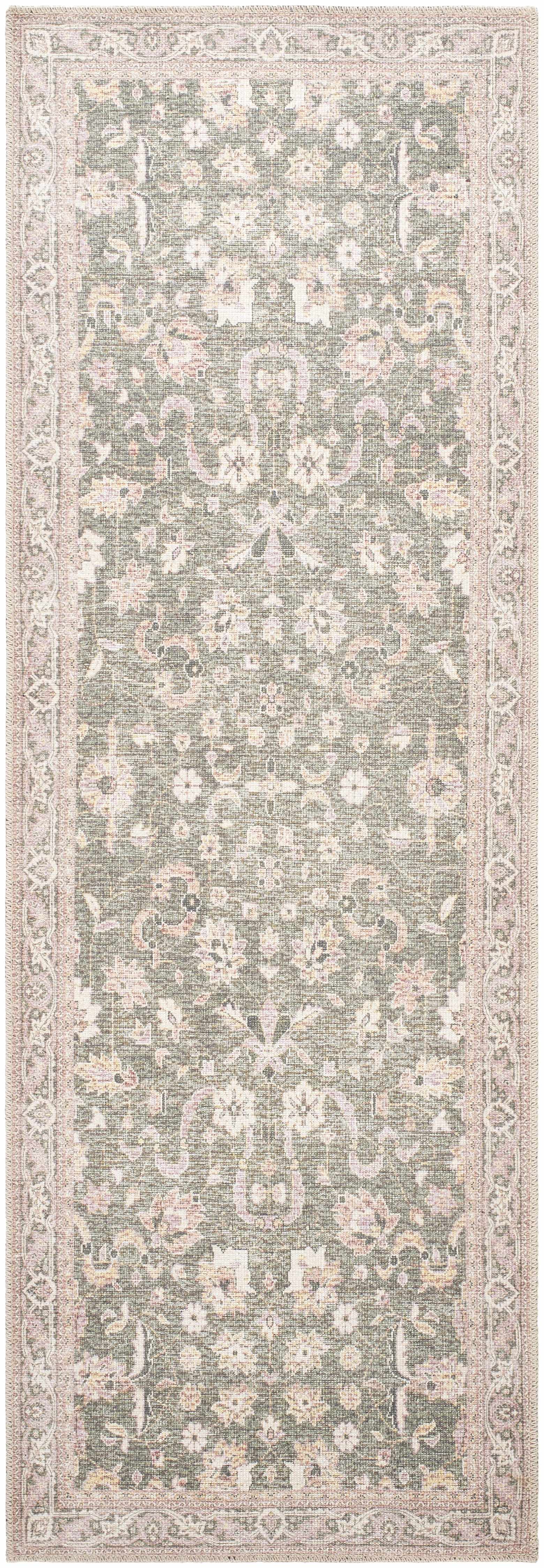 Alyson Vintage Flat Pile Washable Rug by Boutique Rugs