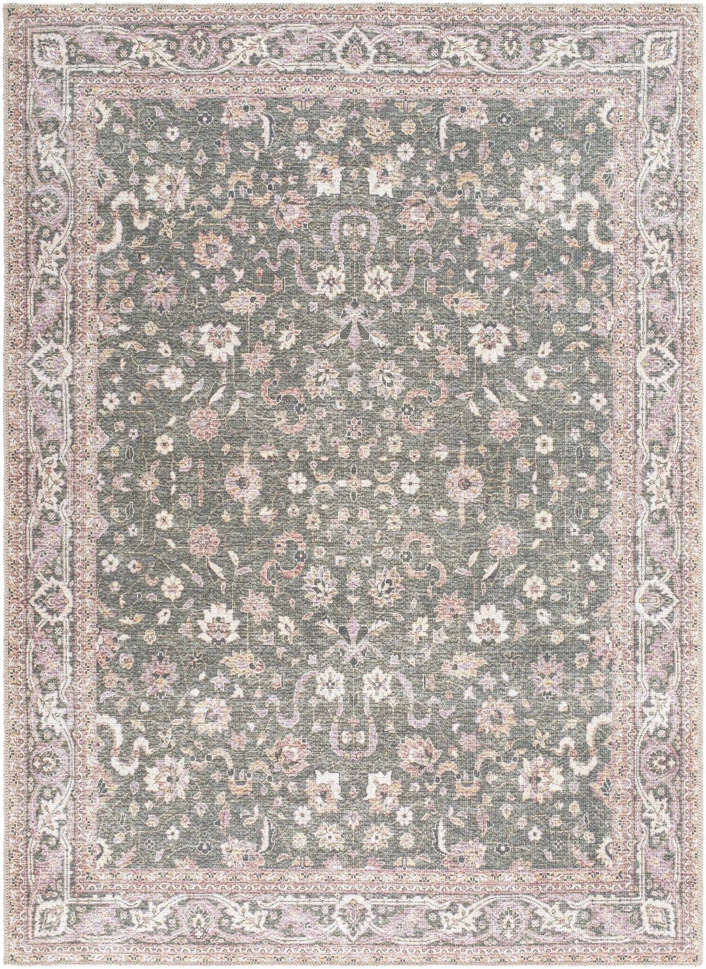 Alyson Vintage Flat Pile Washable Rug by Boutique Rugs