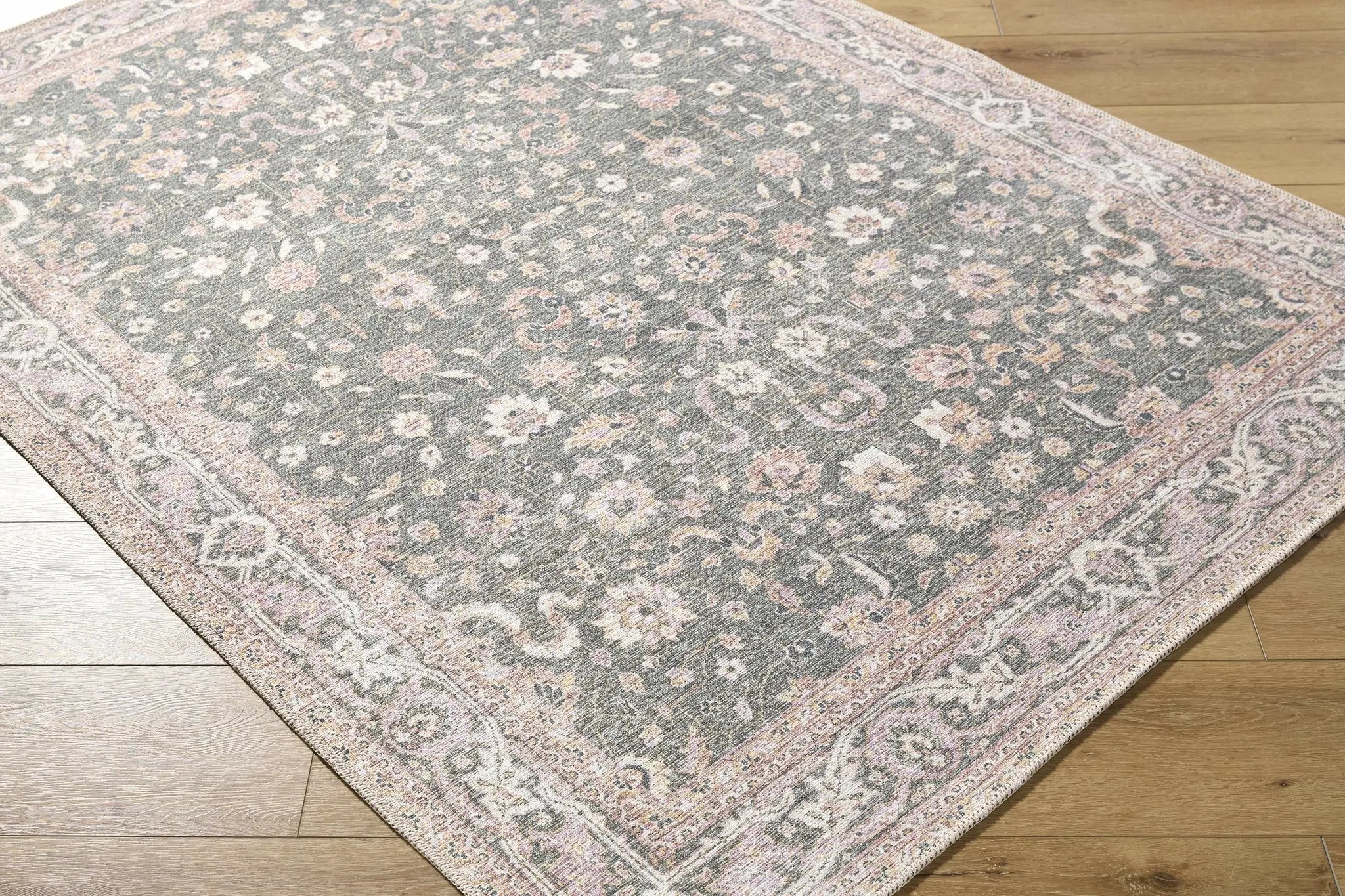 Alyson Vintage Flat Pile Washable Rug by Boutique Rugs