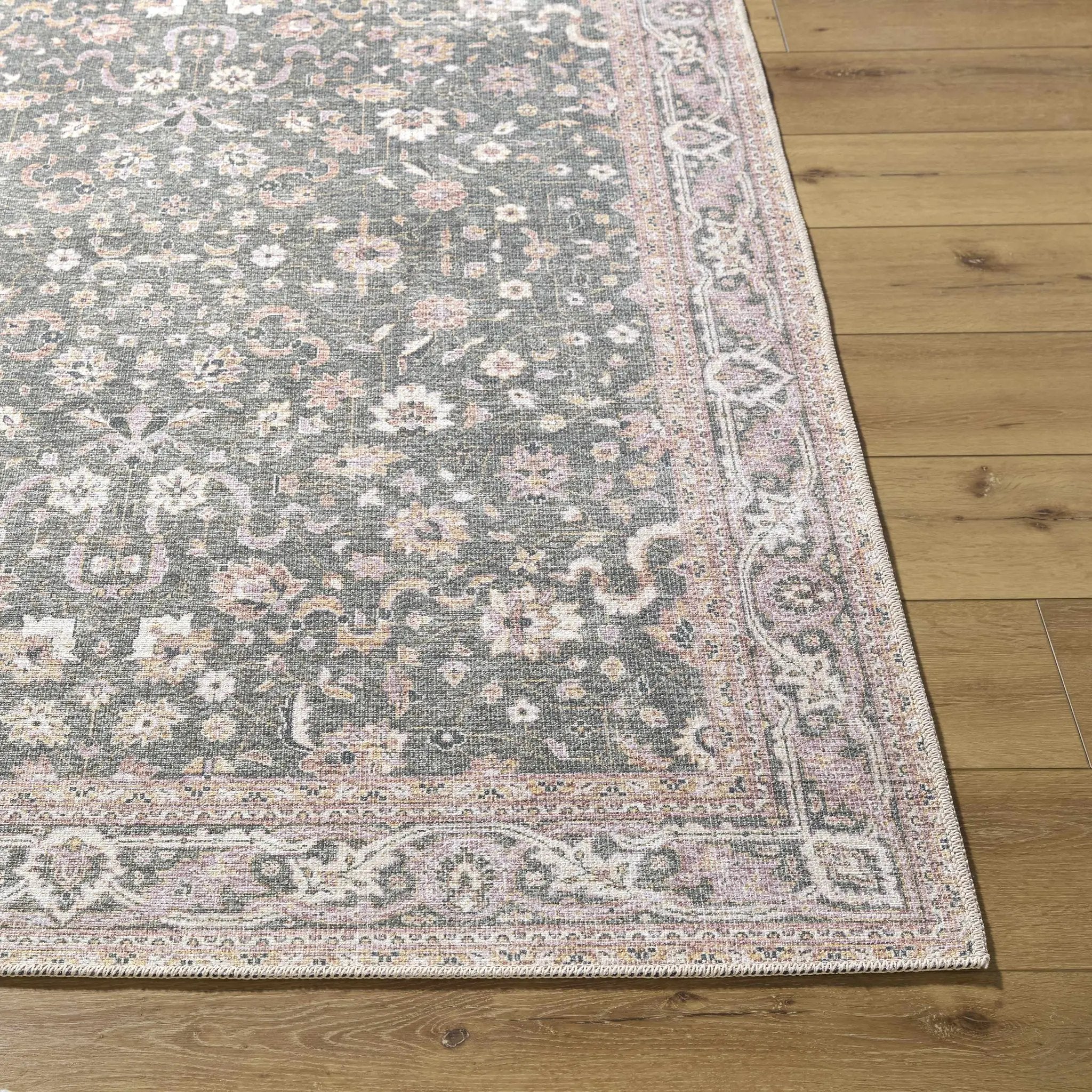 Alyson Vintage Flat Pile Washable Rug by Boutique Rugs