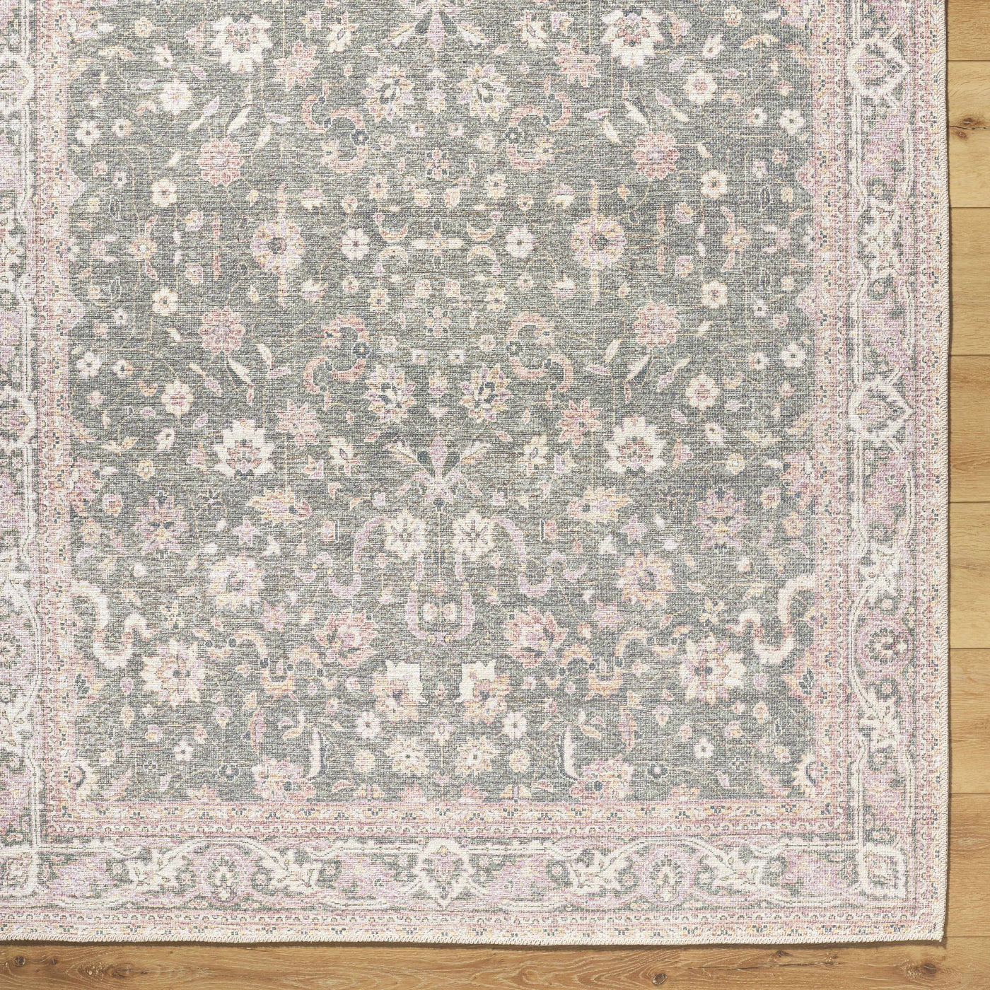 Alyson Vintage Flat Pile Washable Rug by Boutique Rugs