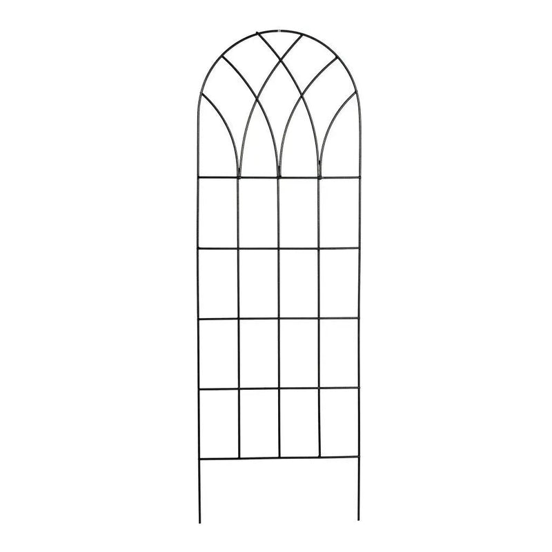 60-inch Gothic Arch Top Metal Wall Trellis for Home Garden by HomePacific