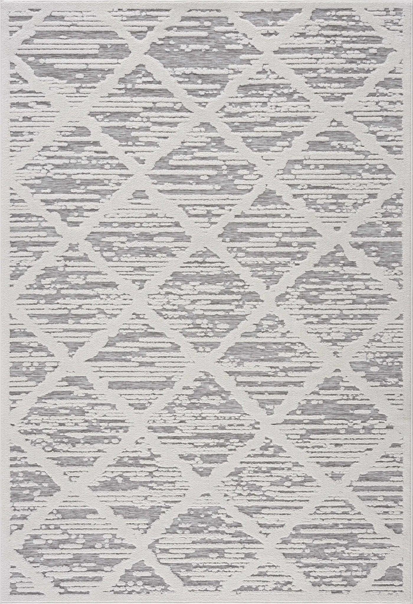 Gambang 3D Trellis Outdoor Area Rug - Clearance by Boutique Rugs