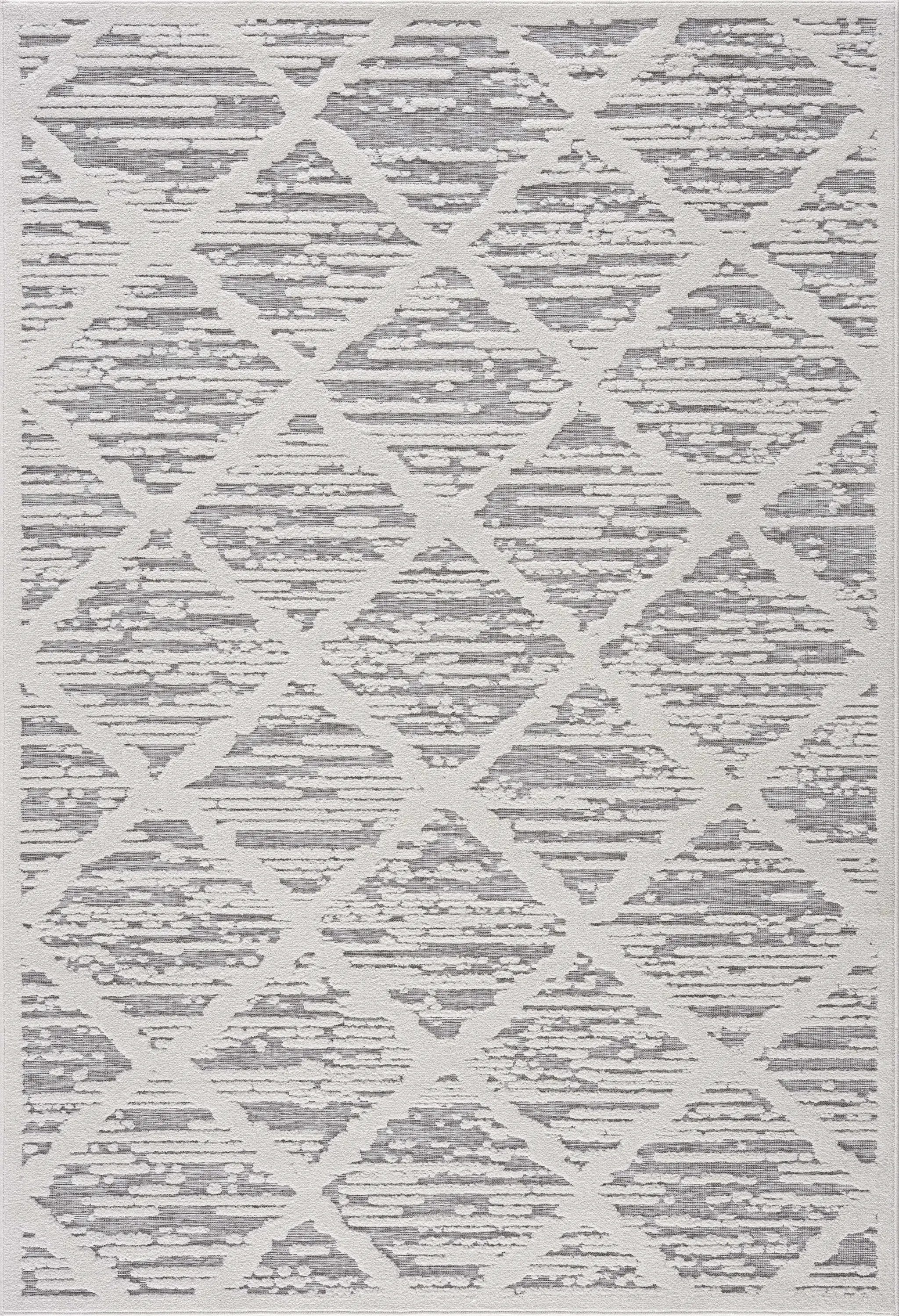Gambang 3D Trellis Outdoor Area Rug - Clearance by Boutique Rugs