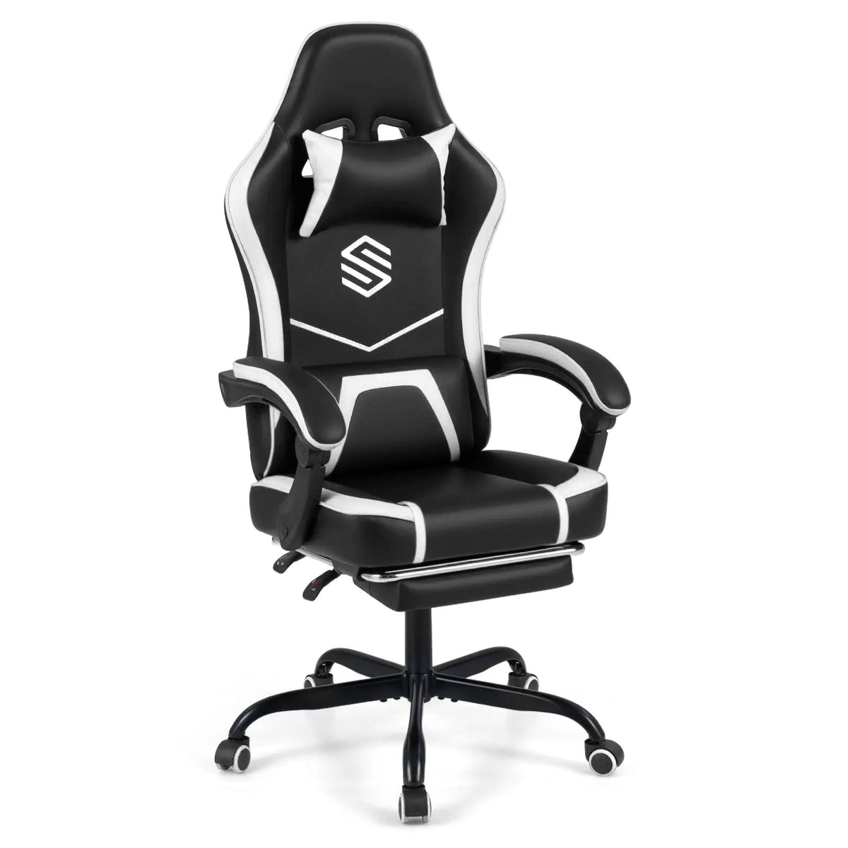 Gaming Chair Height Adjustable Computer Chair with Headrest Ergonomic Office Task Chair by DirectDeals